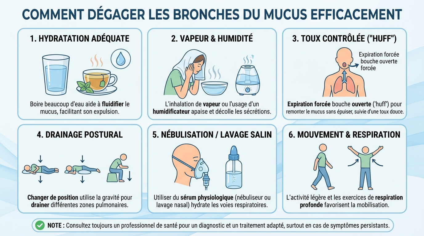 Comment dégager les bronches du mucus efficacement 1 Remèdes naturels efficaces