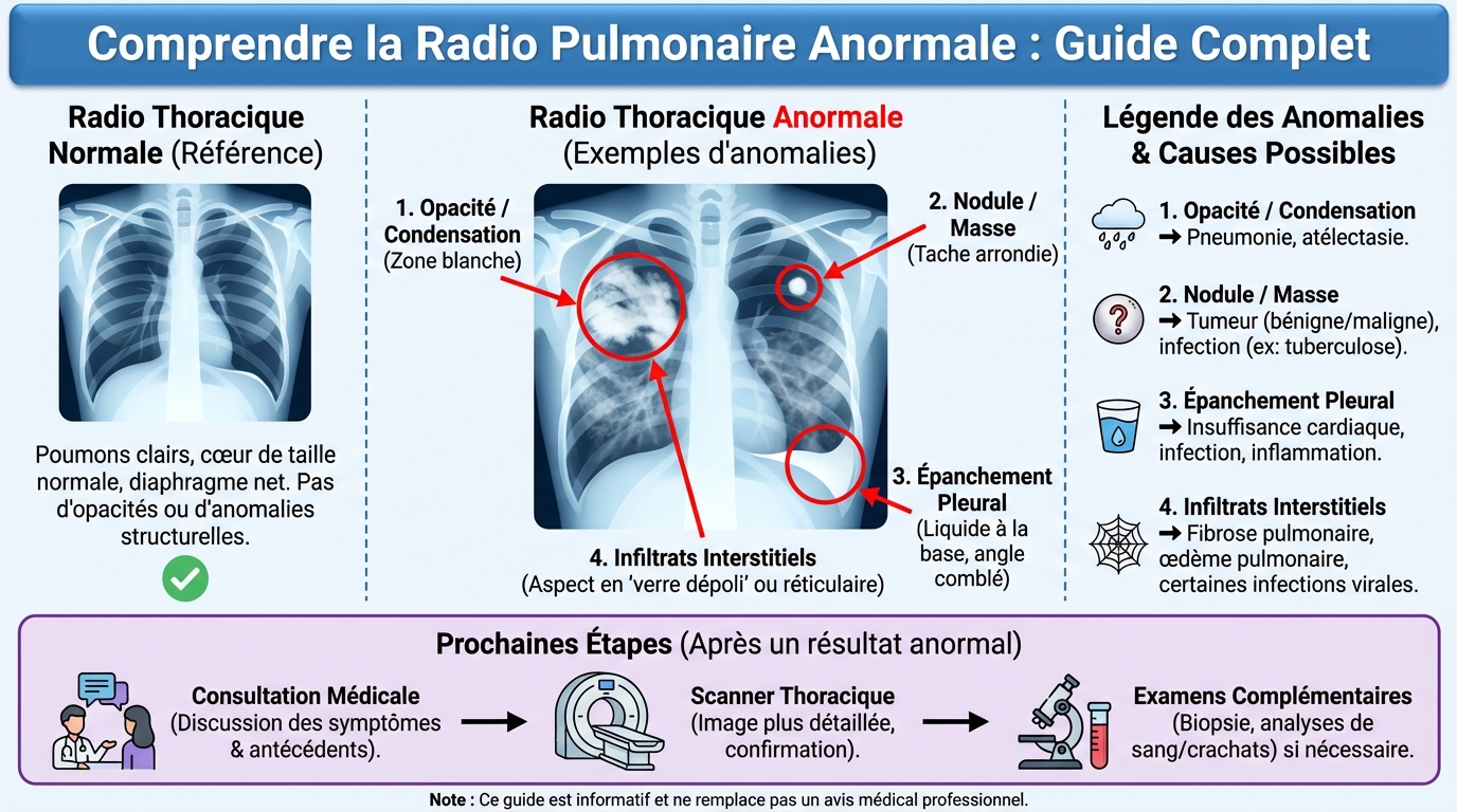 Comprendre la radio pulmonaire anormale : guide complet 1 Causes des anomalies pulmonaires