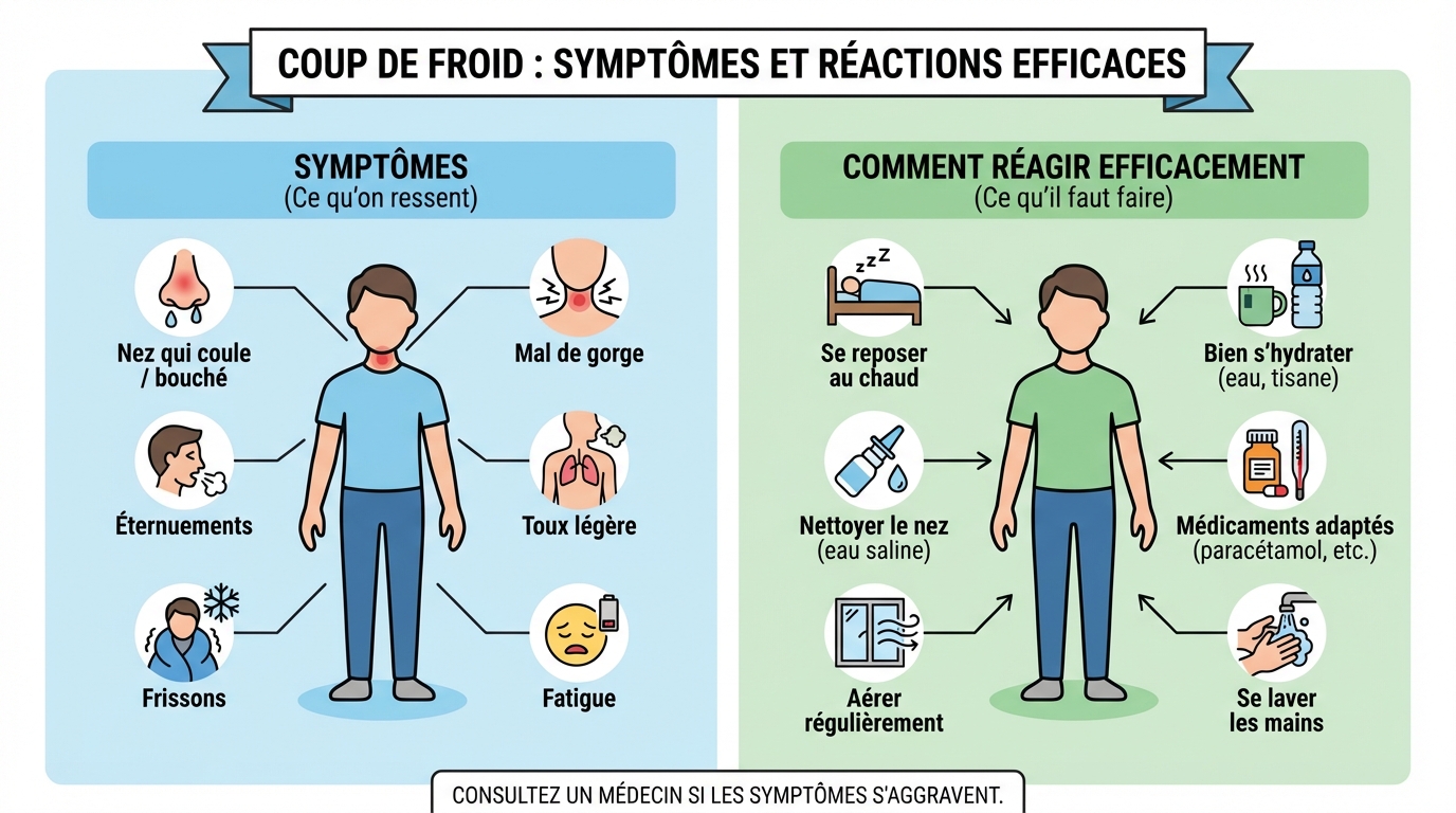 Coup de froid : symptômes et comment réagir efficacement 1 Comment traiter un coup de froid