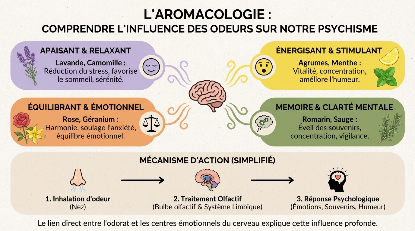 L'aromacologie : comprendre l'influence des odeurs sur notre psychisme 1 Les effets des odeurs sur le psychisme