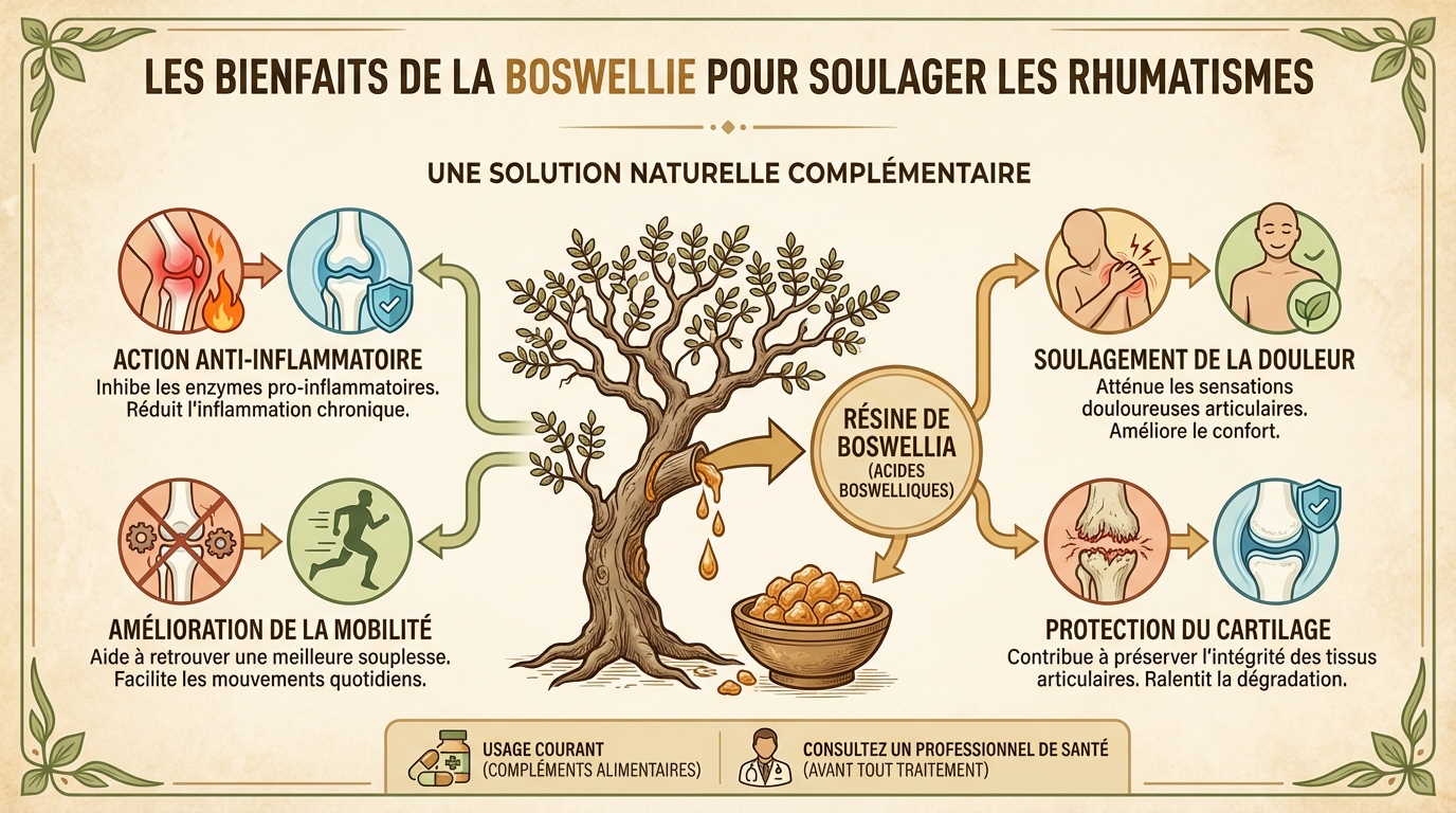 Les bienfaits de la boswellie pour soulager les rhumatismes 1 Comment utiliser la boswellie