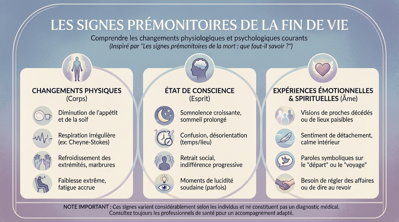 Les principaux signes de mort imminente