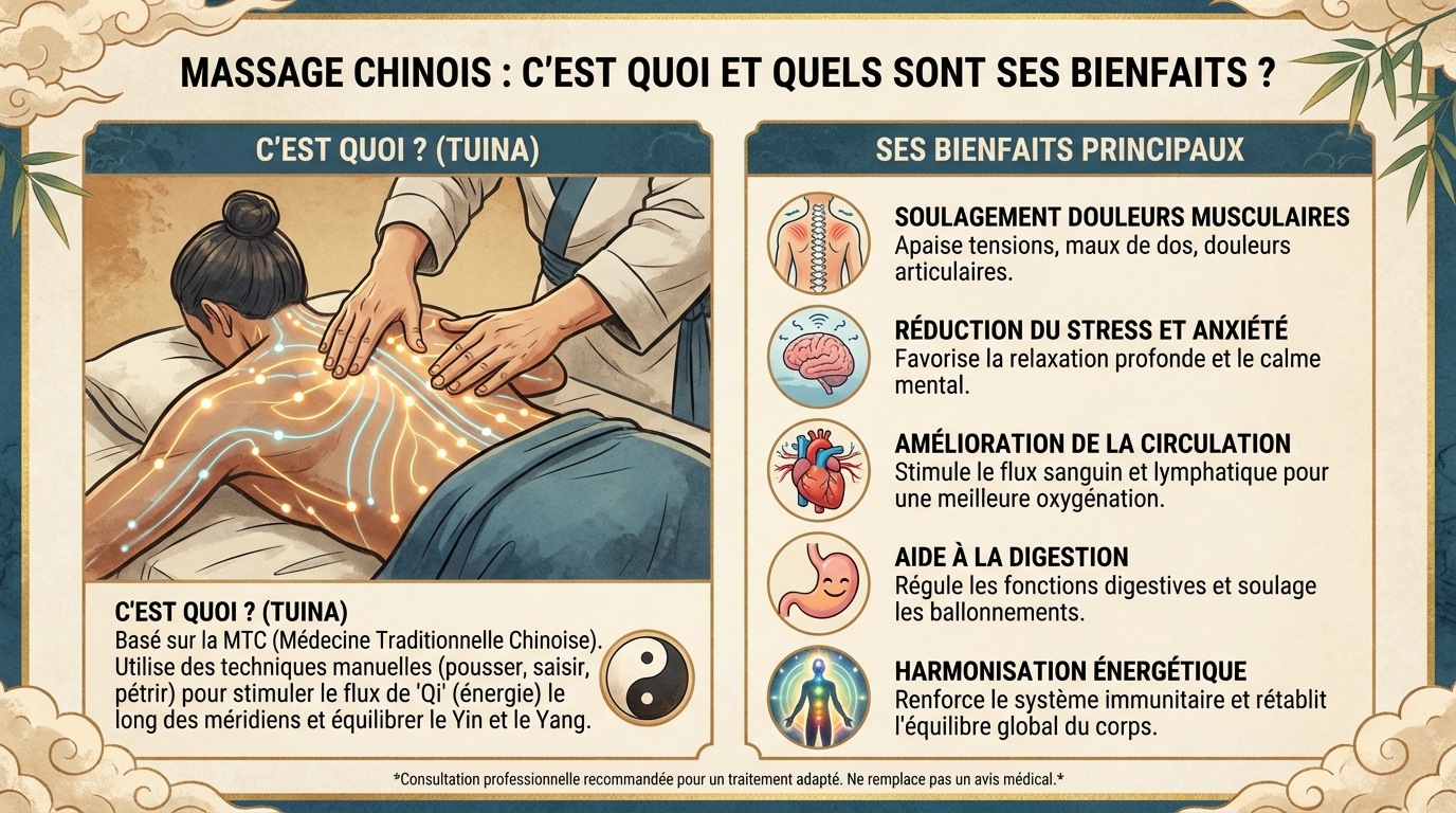 Massage chinois : c'est quoi et quels sont ses bienfaits ? 1 Les bienfaits du massage chinois