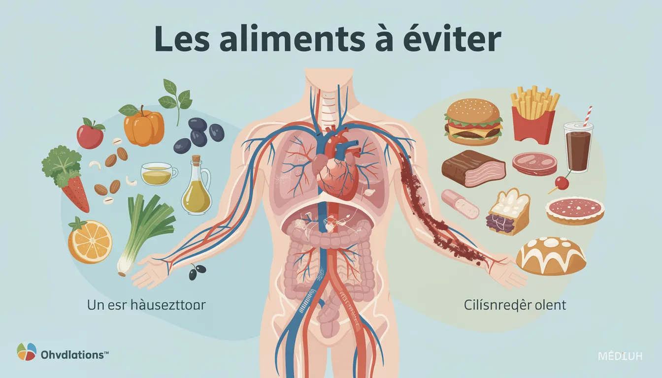 Alimentation pour déboucher les artères : les meilleurs aliments 1 Les aliments à éviter