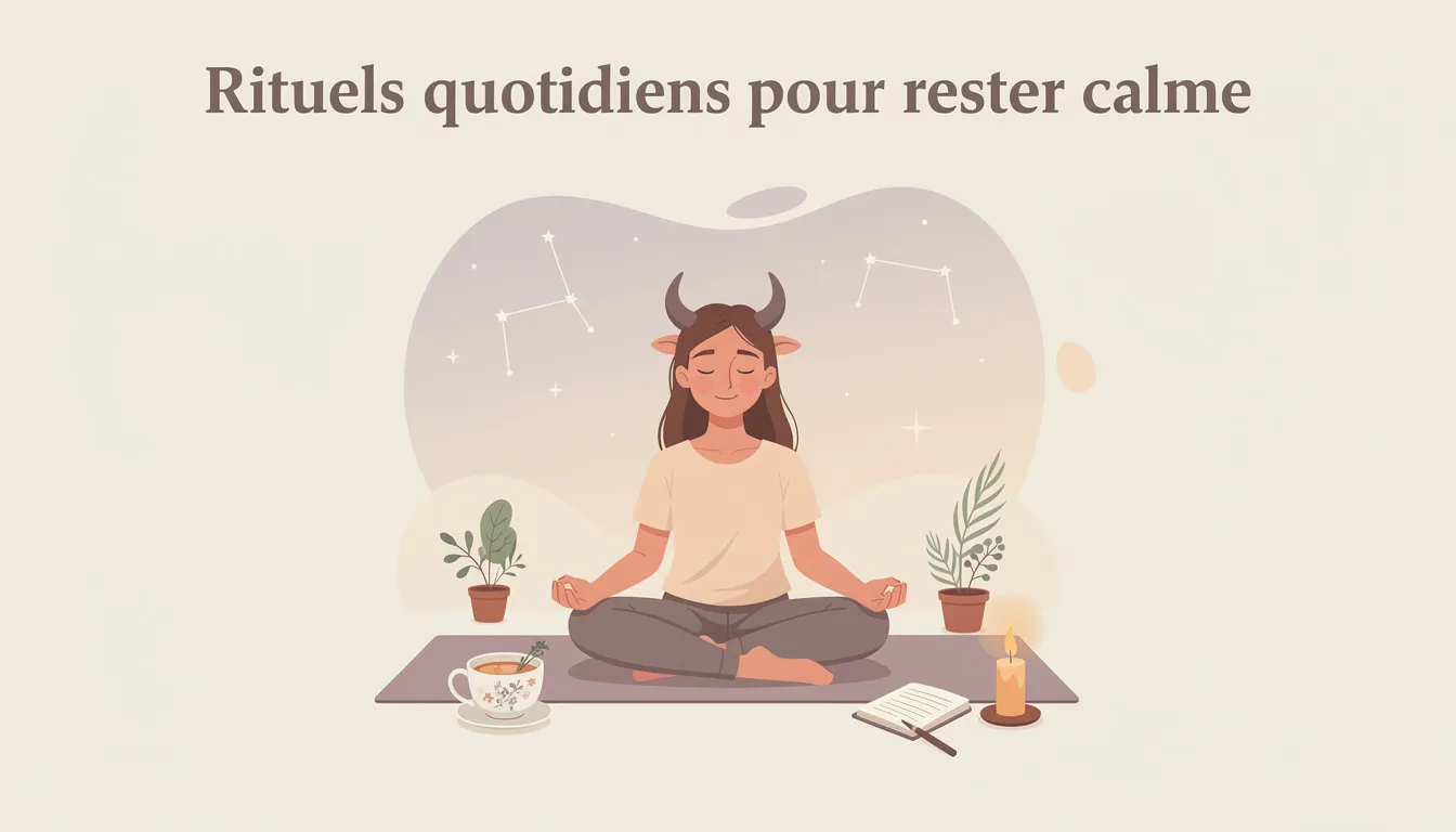 Signe astrologique taureau : habitudes pour rester zen chaque jour 1 Rituels quotidiens pour rester calme