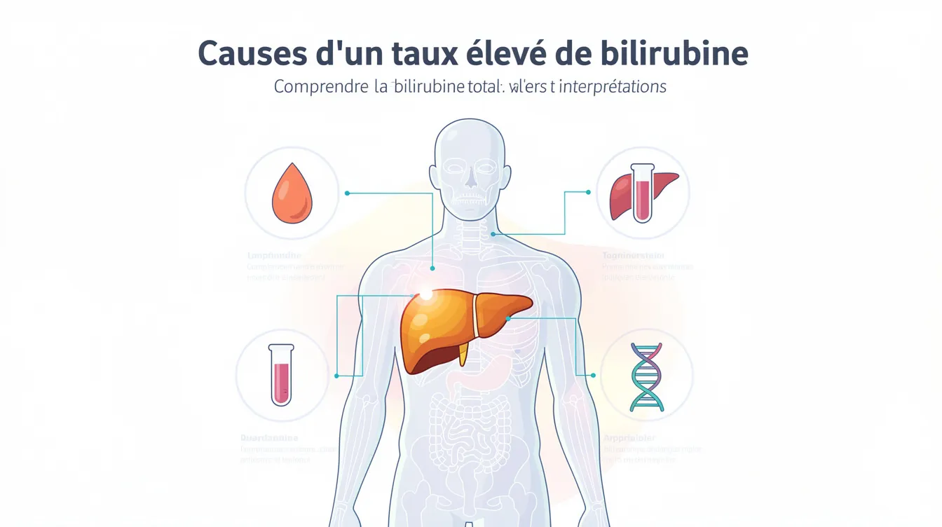 Comprendre la bilirubine totale : valeurs et interprétations 1 Causes d'un taux élevé de bilirubine