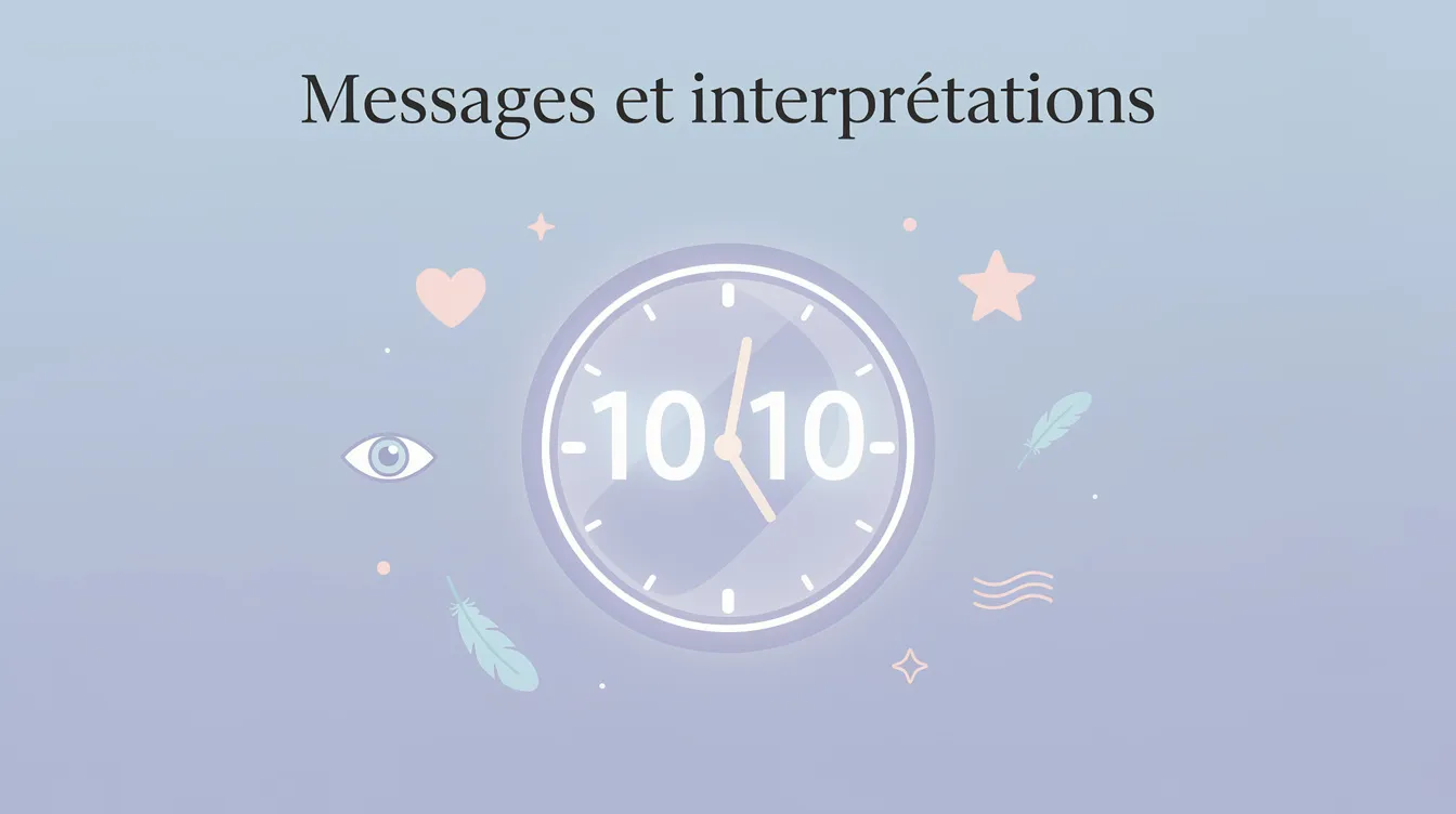 Heure miroir 10h10 : signification et messages cachés 1 Messages et interprétations