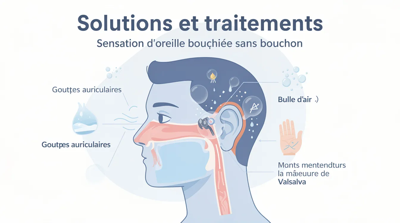 Sensation d'oreille bouchée sans bouchon : que faire ? 1 Solutions et traitements